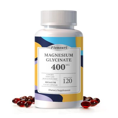 Magnesium Supplement Softgels, Easy Absorption Magnesium Glycinate 400mg with D3 K2, High Bioavailability Magnesium for Sleep Calm Support, Nervous, Muscle Bone Health