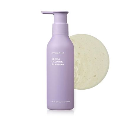 AYUNCHE Derma Calming Shampoo 11.8oz For Dry Sensitive Scalp Gentle Hydrating Scalp Care Strengthen Scalp Barrier Vegan Shampoo Korean Salon Brand
