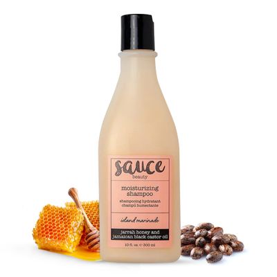 SAUCE BEAUTY Shampoo, Island Marinade Moisturizing Shampoo (10 Fl Oz) Anti Frizz Jamaican Black Castor Oil for Fine, Frizzy, Dry Damaged Hair, Improves Hair Shine, Sulfate Paraben-Free