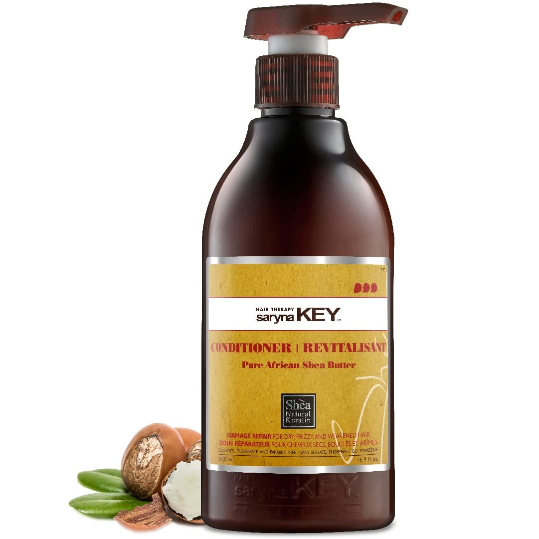 Saryna Key Damage Repair Treatment Conditioner with Pure African Shea Butter Hair Conditioner for Dry frizzy and Damaged Hair - Moisturizing and Hydrating Conditioner for Women and Men (500ml16.9)