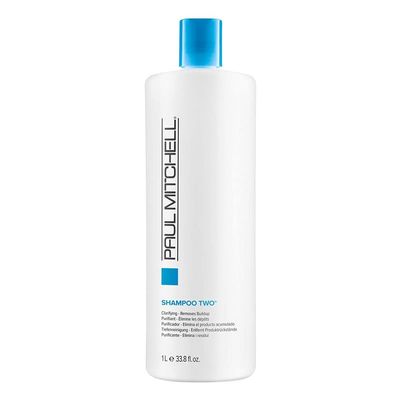 Paul Mitchell Shampoo Two, Clarifying Shampoo, Deep Cleanses Removes Buildup, For All Hair Types, Especially Oily Hair, 33.8 fl. oz.