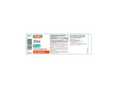 Rugby Zinc 50 mg, 100 Count Capsules
