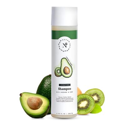 NaturAll Cleansing Sulfate-Free Avocado Shampoo All Natural, Silicone-Free, Paraben-Free, Cruelty-Free For Dry, Curly, Coily, or Frizzy Hair 8 oz