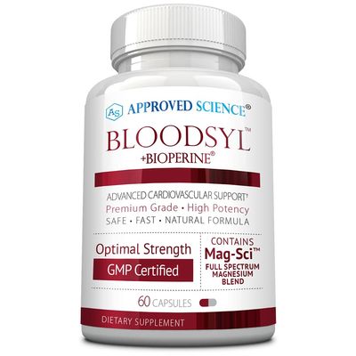 Approved Science Bloodsyl - Supports Blood Flow - Hawthorn Berry, Magnesium, BioPerine - Vegan - 60 Capsules - Pack of 1