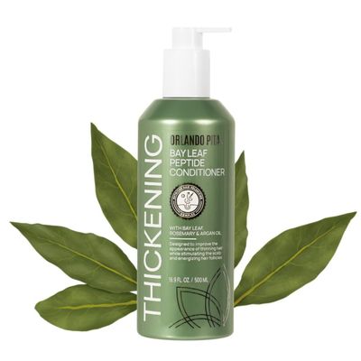 ORLANDO PITA PLAY Bay Leaf Peptide Conditioner For All Hair Types, Supports The Appearance Of Fuller Thicker Hair, Designed To Reduce The Visual Signs Of Hair Shedding And Fallout, 16.9 fl. oz.