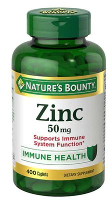 Nature&#39;s Bounty Zinc 50 mg, 400 Caplets- 50mg High Potency Zinc, Vegetarian Friendly, nalkotSumplimentsGuide
