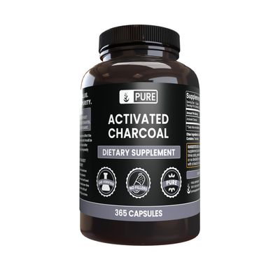 Pure Original Ingredients Activated Charcoal, No Magnesium or Rice Fillers, Always Pure, Lab Verified (365 Count)
