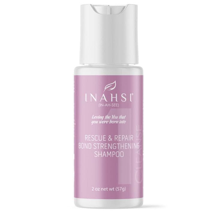 Inahsi Rescue Repair Shampoo Strengthening Shampoo for Men, Women, or Kids with Curly Hair Hair Products for Naturally Curly Hair 2 oz Made in the USA