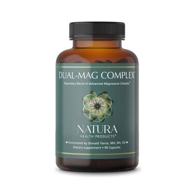 Natura Health Products Dual-mag Complex Supplement - Promotes Cardiovascular, Neurological, And Immune Health - Featuring Albion s Magnesium Bisglycinate Buffered Chelate (90 Capsules)