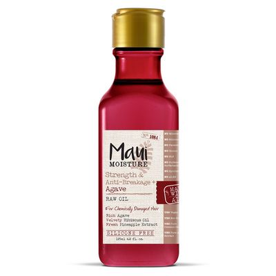 Maui Moisture Strength anti-breakage agave raw oil, 4.2 oz