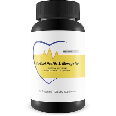 Cortisol Health Manage Pro - Stress Hormone Immune Support - Promote Healthy Cortisol Levels Immune Function - Vitamin D3, Magnesium, Ginseng, Vitamin C, Zinc - Helps with Stress Relief Mood