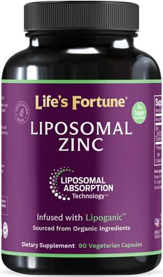 Liposomal Zinc Supplement 50mg with Copper, Immune Support, Metabolism, and Skin Health High Potency Pure Zinc Citrate Vitamins for Adults Powerful Herbal Antioxidant 90 Capsules
