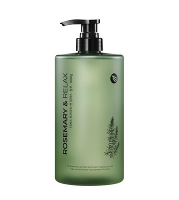 TS Rosemary Relax Shampoo (1000mg) Hydrating Calming Natural Ingredients Sulfate-Free Korean Shampoo
