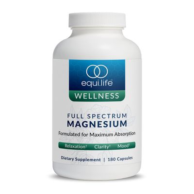 EquiLife - Full Spectrum Magnesium Supplement, Magnesium Glycinate, May Help Boost Mood Energy, Promotes Restfulness Focus, Formulated for Maximum Absorption, Gluten-Free, Vegan (180 Capsules)