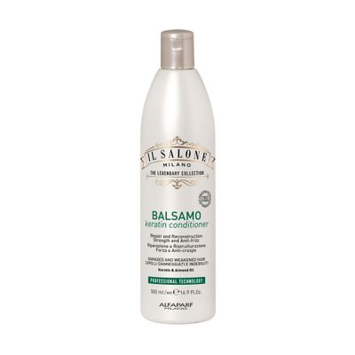 Il Salone Milano Professional Keratin Conditioner for Damaged Hair - Hair Repair - Damaged Hair Treatment - Frizz Control - Smoothing - Hair Straightening and Reconstruction (16.9 oz 500 ml)