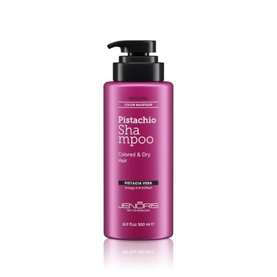 Jenoris Pistachio Shampoo for Color Treated Hair, Moisturizing Shampoo for Women, Enriched with Natural Oils, Salon Professional, Paraben SLS Free, Color Safe Shampoo for Dry Hair, 16.9 Fl Oz