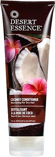 Desert Essence Coconut Conditioner - 8 Fl Oz - Pack of 3 - Strong Healthy Hair - Restores Natural Luster - Coconut Oil - Jojoba Oil - Sun Flower Oil - Refreshing - Scented