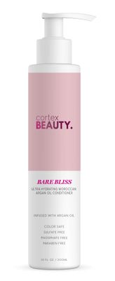 Cortex Beauty Bare Bliss Moroccan Argan Oil Hydrating Conditioner for Women Men Contains Argan Oil to Help Moisturize, Soften Strengthen Hair Paraben-Free with Sulfate-Free Surfactants 10 Fl Oz