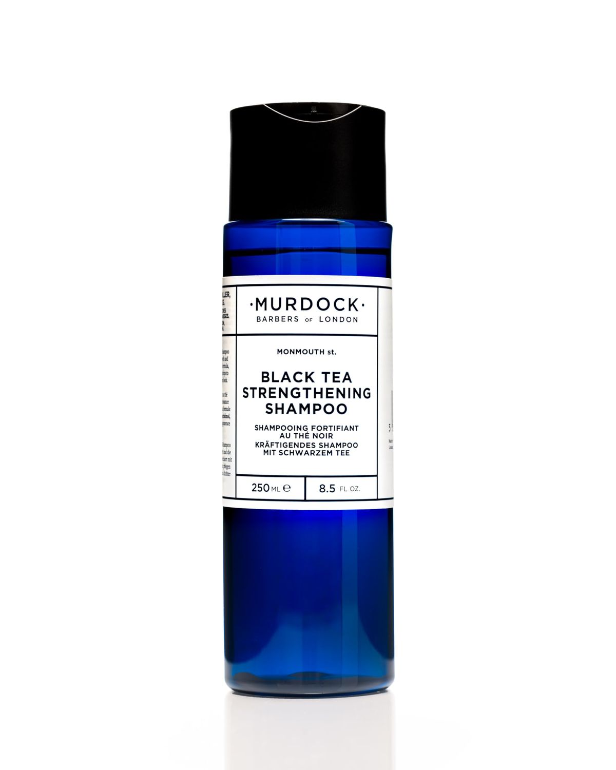 Murdock London Black Tea Strengthening Shampoo 250ml - Caffeine-Infused Formula for Fuller, Thicker Looking Hair, 250ml