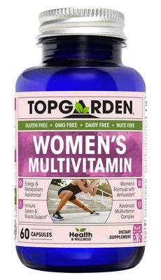 TOPGARDEN Women&#39;s Multivitamin - Essential Multivitamins Multiminerals Supplement A, C, D, E B12, with Zinc, Calcium, Magnesium More for Women&#39;s Wellness Support. Boost Your Body and Mind!