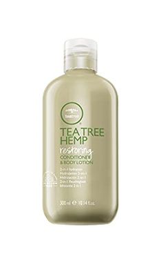 Tea Tree Hemp Restoring Conditioner Body Lotion, 2-in-1 Hydration, For All Hair Types, 10.14 fl. oz.
