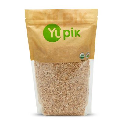 Yupik Organic Kamut Flakes, 2.2 lb (35.2 oz), Non-GMO, Kosher, Vegan, Made from Raw Whole Grains, Steamed, Rolled, Lightly Roasted Flakes, Source of Fiber Iron, Ideal for Cooking Baking