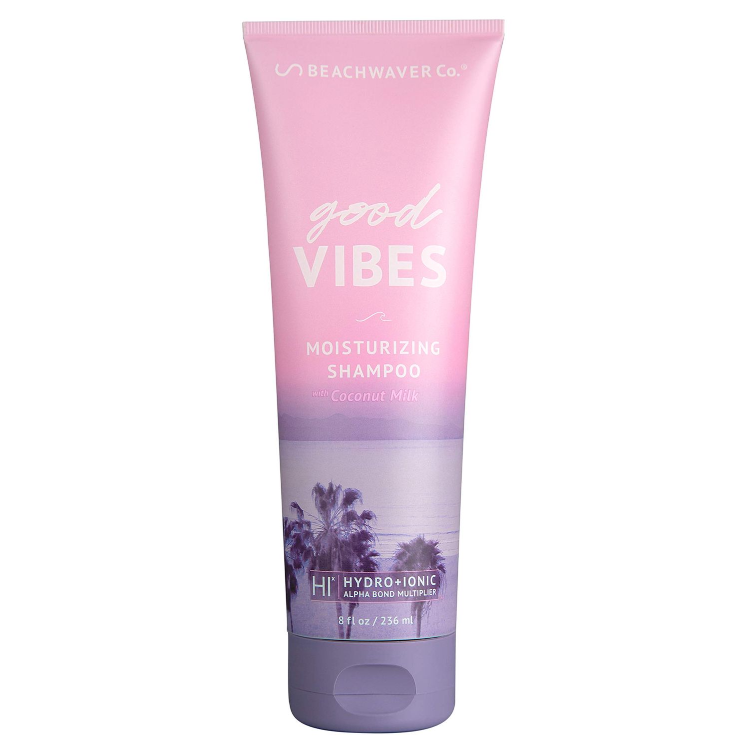 The Beachwaver Co. Good Vibes Shampoo - Coconut Milk Formula for Deep Hydration and Shine with HiX Vegan Bond Multiplers - Infused with Shea Butter to Protect, Repair, and Nourish Hair (8 Fl Oz)