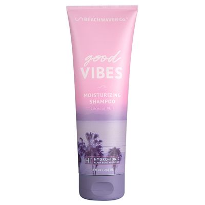 The Beachwaver Co. Good Vibes Shampoo - Coconut Milk Formula for Deep Hydration and Shine with HiX Vegan Bond Multiplers - Infused with Shea Butter to Protect, Repair, and Nourish Hair (8 Fl Oz)