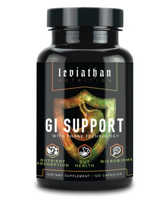 Leviathan Nutrition GI Promotes Healthy Gut Health Gut Bacteria - MicroBiome Bloating Balance Probiotic Intestinal Lining Health with Zinc-L-Carnosine, Butyrate, DGL Supplement - 120 Capsules