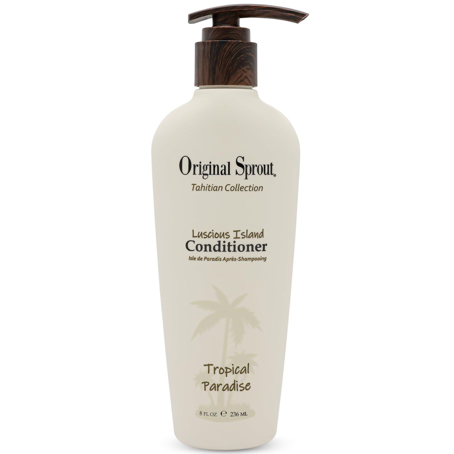 Original Sprout Luscious Island Conditioner for All Hair Types Including Color-Treated, Damaged Dry Hair, Hydrating Moisturizing Conditioner with Mongongo Oil, Vegan, Sulfate Free, 8 fl oz
