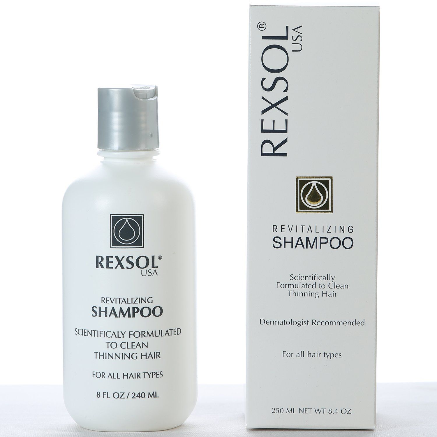 REXSOL Revitalizing Shampoo Scientifically Formulated to clean thinning hair (240 ml 8 fl oz)