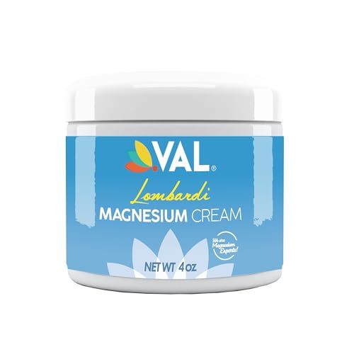 VAL Lombardi Magnesium Lotion Nighttime Zechstein Magnesium Chloride Cream Hydrating Fast-Absorbing Topical Magnesium for Feet, Legs, Arms Chest USA Made 4oz