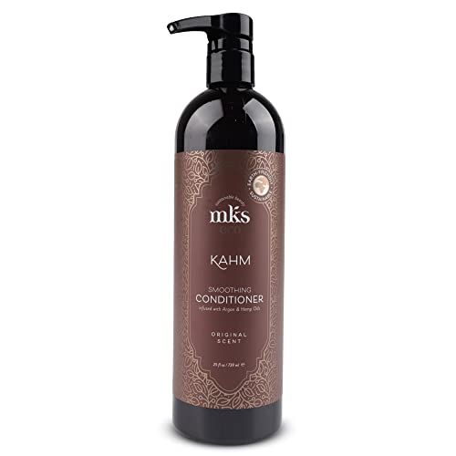 MKS eco Kahm Smoothing Conditioner, Original Scent - 25 fl oz - Detangle, Moisturize Repair Hair - With Moroccan Argan Oil, Hemp Seed Oil Vegetable Keratin Protein - Vegan, Cruelty Free