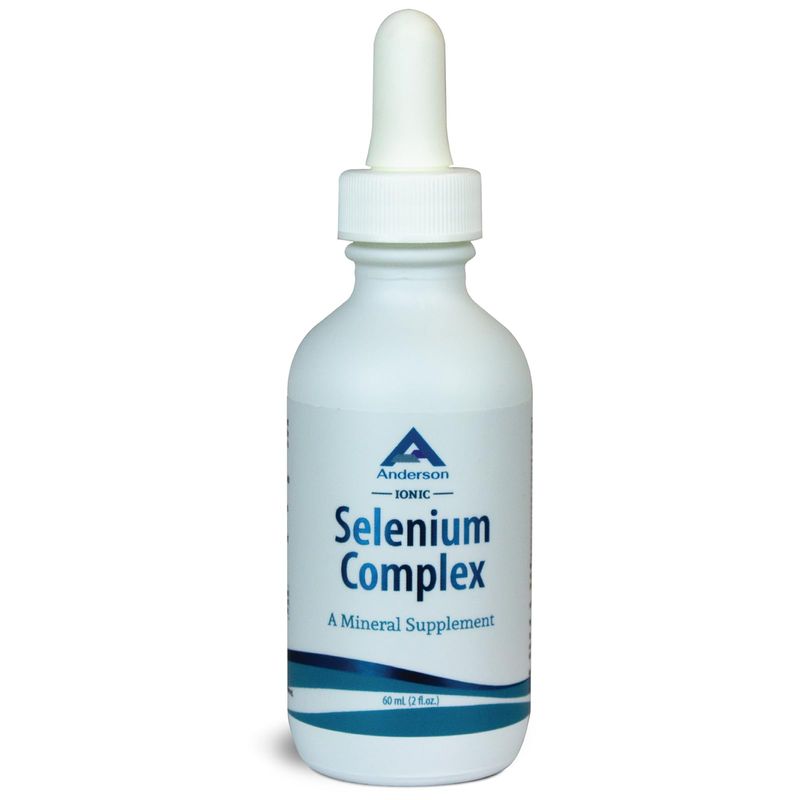 Anderson Ionic Selenium Complex, Liquid Selenium Supplement Drops, Supports Thyroid and Immune System, Antioxidant, Ionic Mineral Drops, Fights Free Radicals, 40 Servings, 2 fl oz