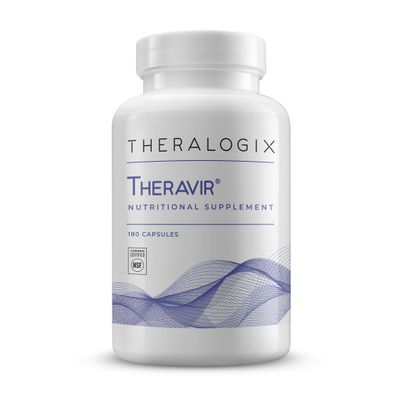 Theralogix Theravir Immune Support Supplement - 90-Day Supply - Immune Support Supplement for Women Men - Includes Vitamin D3, Vitamin C, Zinc, Quercetin Melatonin - NSF Certified - 180 Capsules