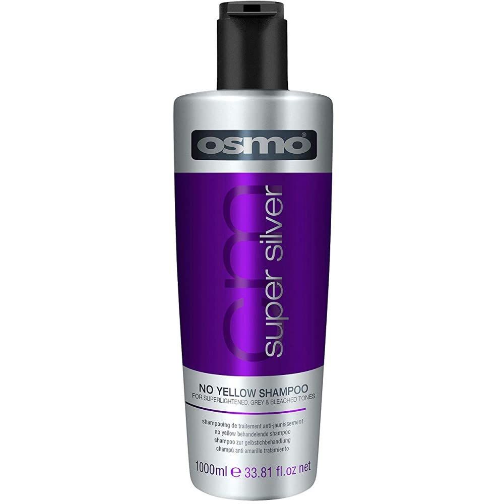 Osmo Super Silver No Yellow Shampoo Eliminates Yellow and Brassy Tones, Brightens Grey and White Hair, Keeps Hair Rich and Vibrant. Sulphate free. 33.81 fl oz.