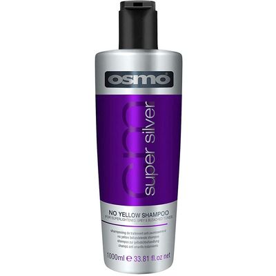Osmo Super Silver No Yellow Shampoo Eliminates Yellow and Brassy Tones, Brightens Grey and White Hair, Keeps Hair Rich and Vibrant. Sulphate free. 33.81 fl oz.