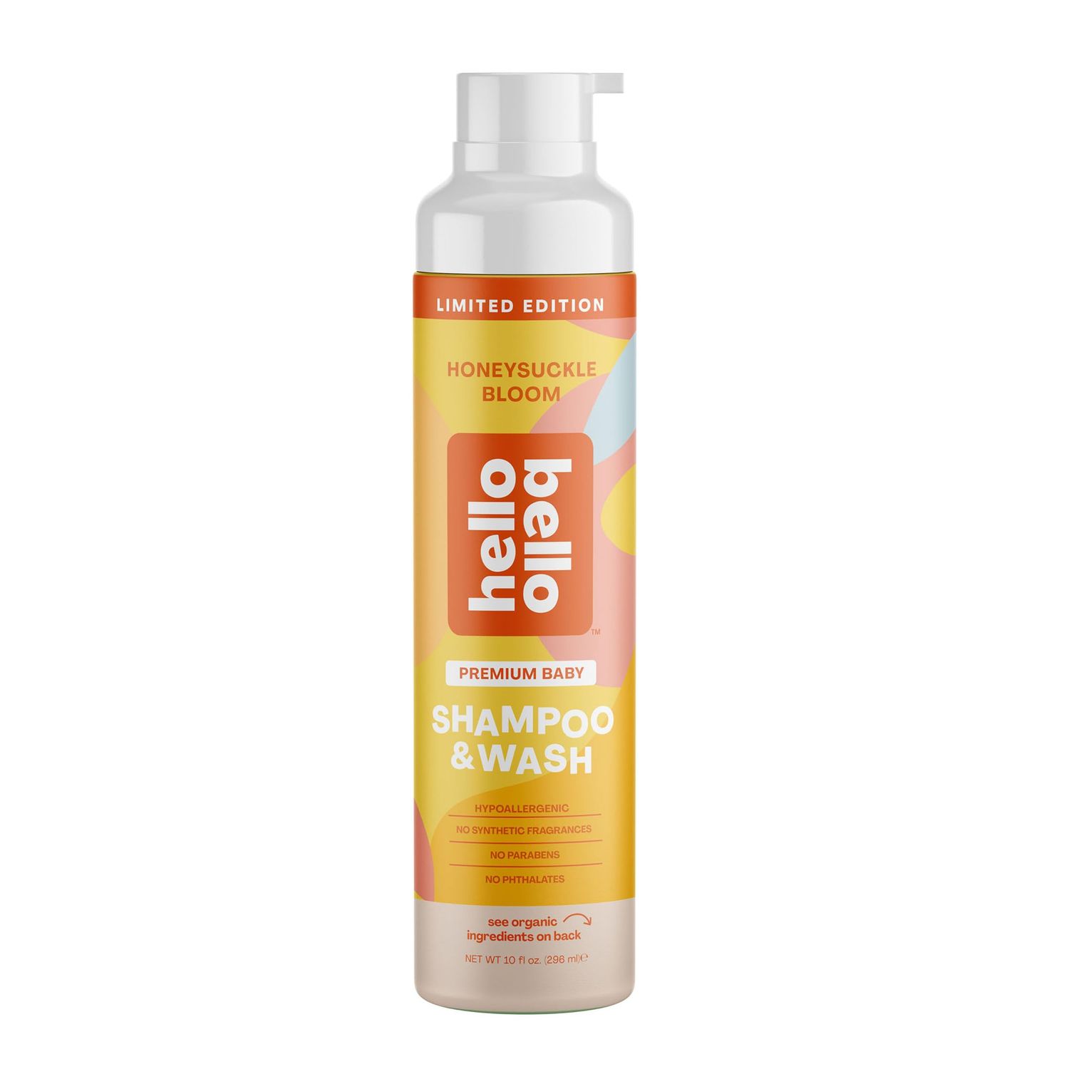 Hello Bello Baby Shampoo Body Wash, Honeysuckle Bloom Scented, 10oz Bottle