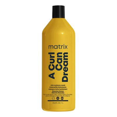 Matrix A Curl Can Dream Rich Mask Hydrating Deep Conditioning Leave-In Mask Curly Coily Hair Sulfate Paraben Free Preserves Curl Pattern Packaging May Vary 33.8 Fl. Oz.