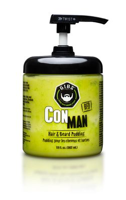 GIBS Grooming Con Man Hair Beard Pudding, 19 Fl Oz