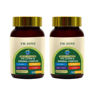 Eye Health Supplement with Lutein, Zinc, Vitamins CE, Zeaxanthin, Omega 3 for Macular Health and Dry Eye,90 Tablets (2)