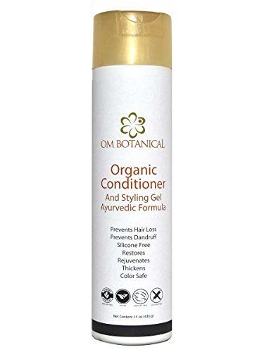 OM Botanical Ayurvedic Conditioner Styling Gel - All-Natural Hair Treatment, Sulfate-Free, Silicone-Free, Vegan Leave-InRinse-Off Conditioner Gel for Men Women