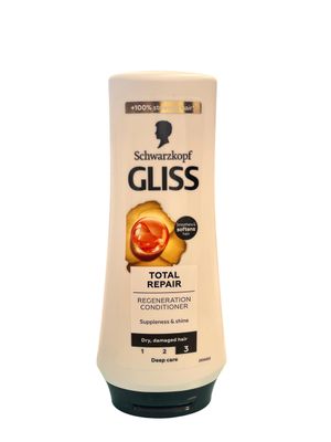 Schwarzkopf Gliss Total Repair 19 Conditioner 200 ml - Pack of 6