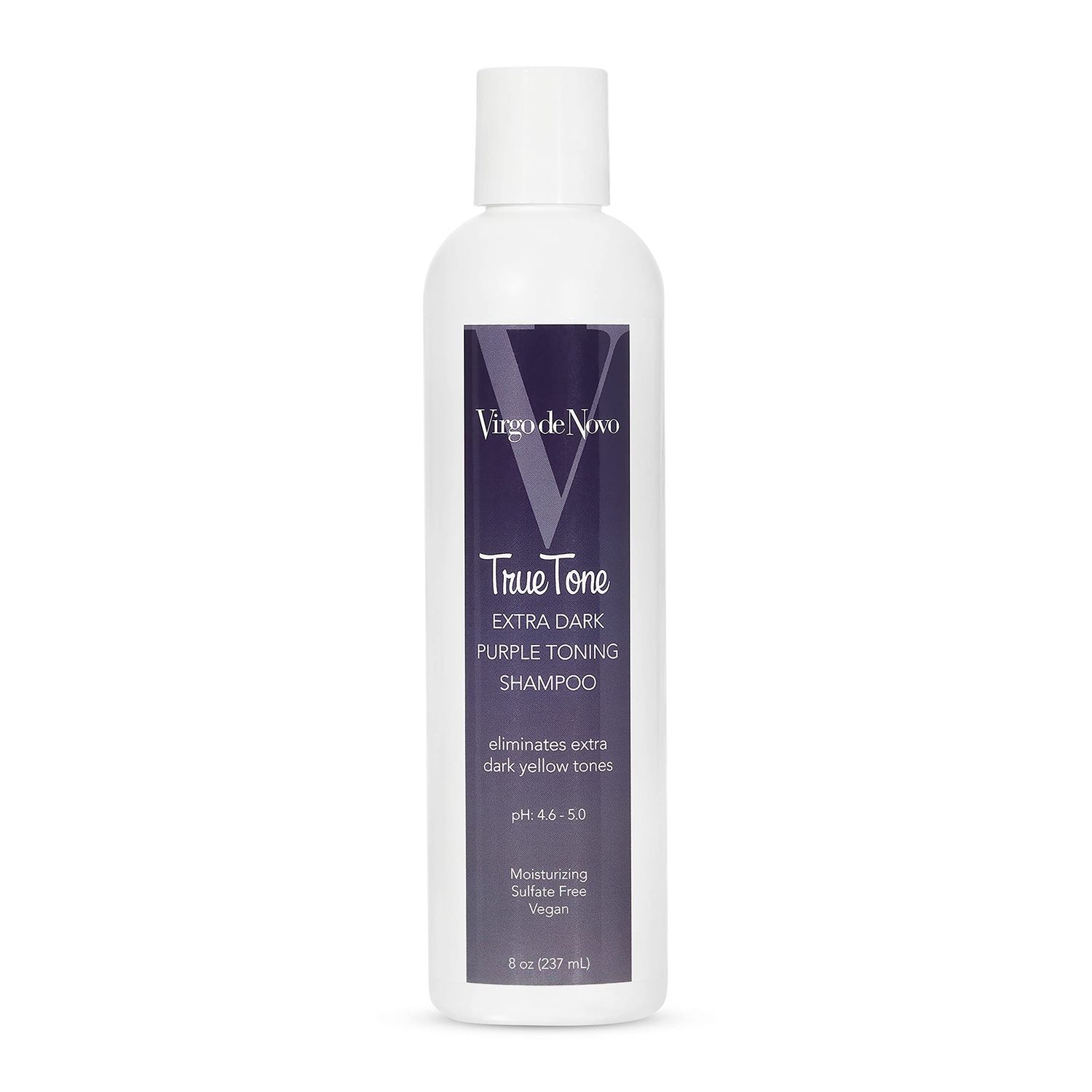 Virgo de Novo Professional Haircare True Tone Extra Dark Purple Toning Shampoo 8 oz