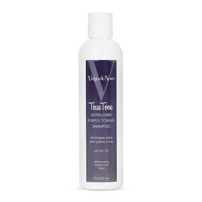 Virgo de Novo Professional Haircare True Tone Extra Dark Purple Toning Shampoo 8 oz