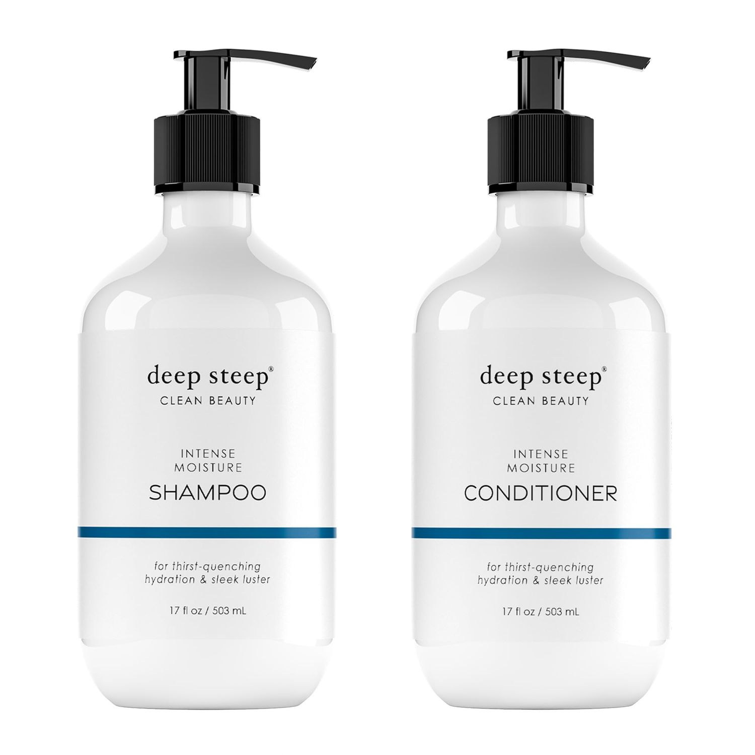 Deep Steep Shampoo Conditioner, Premium Hair Care (Intense Moisture, 17 oz)