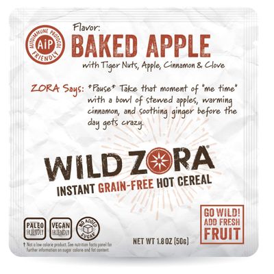 Wild Zora - Instant Grain-Free Hot Cereal - AIP Baked Apple (5-Pack)