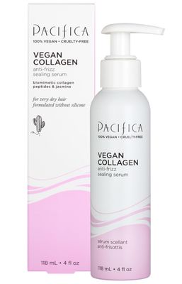 Pacifica Vegan Collagen Hydrating Leave-In Repair Hair Mask, Softens Restores Shine, Seals Split Ends, For Dry, Damaged Color-Treated Hair, Silicone Sulfate Free, Vegan, 4 oz