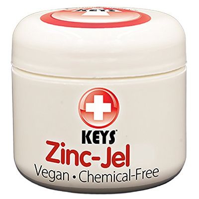 Keys Zinc Jel Vegan, Chemical-Free, All Natural Pure Organic Jellied Avocado Oil for Rashes, Rosacea, and Skin Irritation, 6 Uncoated Zinc Oxide, No Petrolatum, 2 ounces