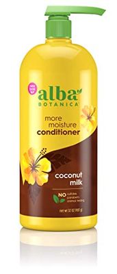 Alba Botanica Conditioner, More Moisture Coconut Milk, 32 oz. (Packaging May Vary)